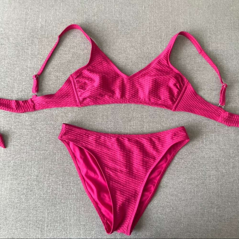 Pink Bikini Top and Bottom